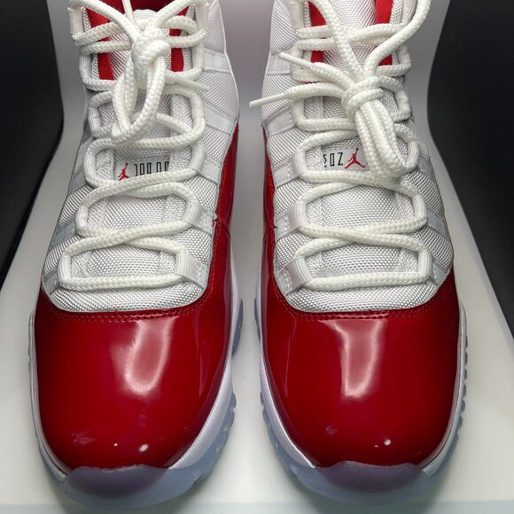 NIKE Men's Air Jordan 11 Retro Varsity Red, Size 10 - Preowned - Picture 1 of 12